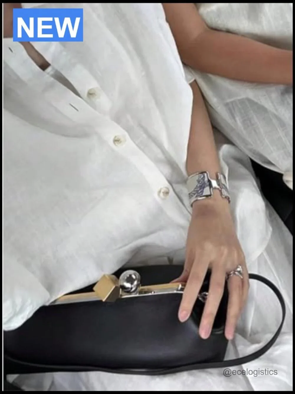 Kisslock Clutch Purse, Microfiber Leather Evening Bag with Gold Frame Clasp,